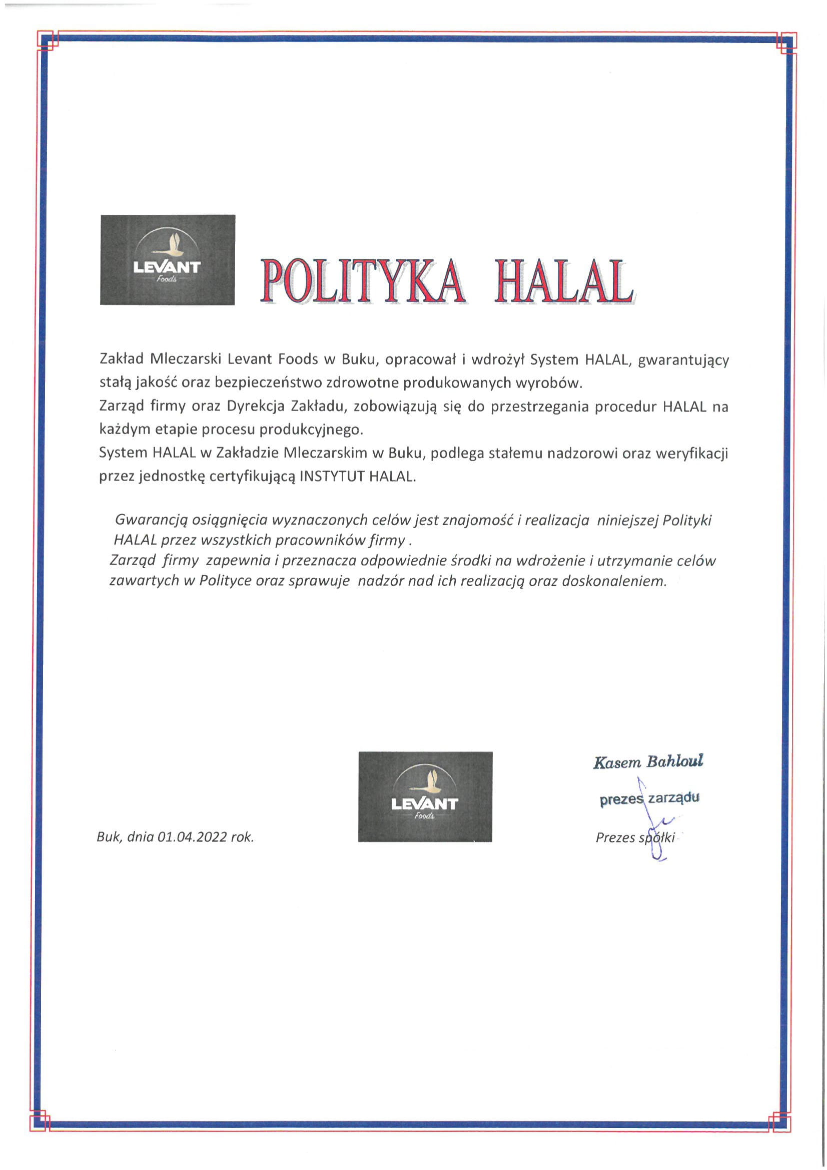 Polityka Halal 1